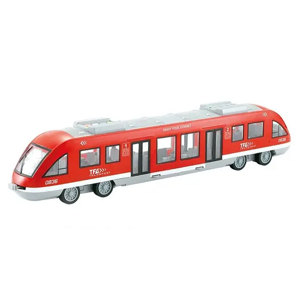 Metrou cu sunete si lumini Ocie City Service 1:16 Red
