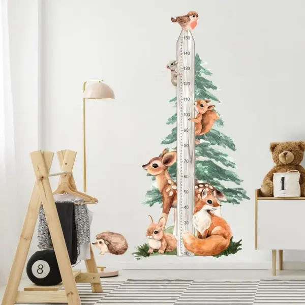 Metru pentru copii 150 cm cu animale FOREST