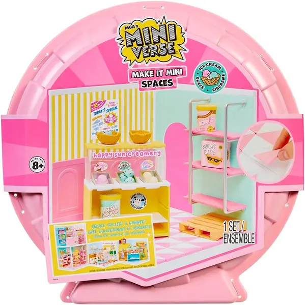MGA Miniverse - Set pentru prepararea unui mini magazin de înghețată