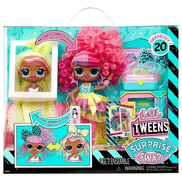 Mga Papusa LOL Surprise Tweens Swap, Curls 2 Crimps Cora, 593263EUC