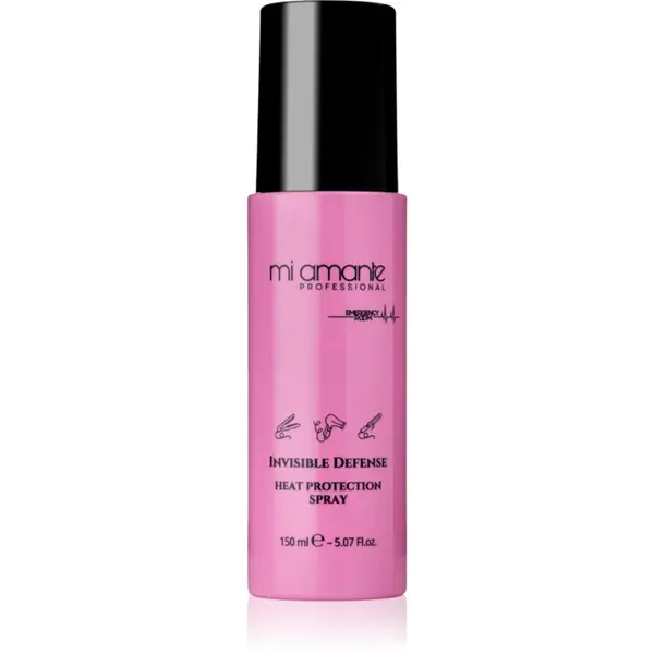 Mi Amante Professional Emergency Room Invisible Defense Heat Protection Spray spray cu protecție termică, pentru aranjarea cu placa și cu ondulatorul 150 ml
