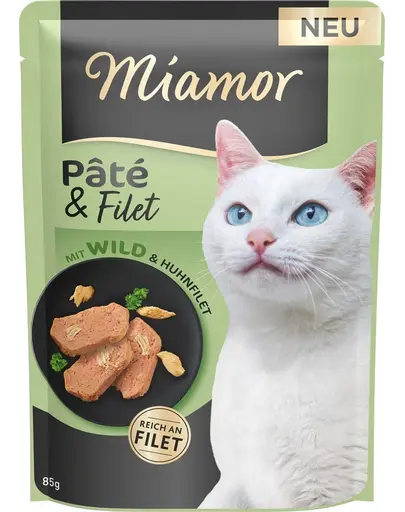MIAMOR Pate and Filet with Game pate cu file de vanat 85 g pentru pisica