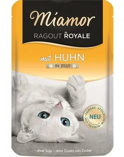 MIAMOR Ragout Royale in Jelly Chicken plic in aspic pentru pisica 100 g cu pui