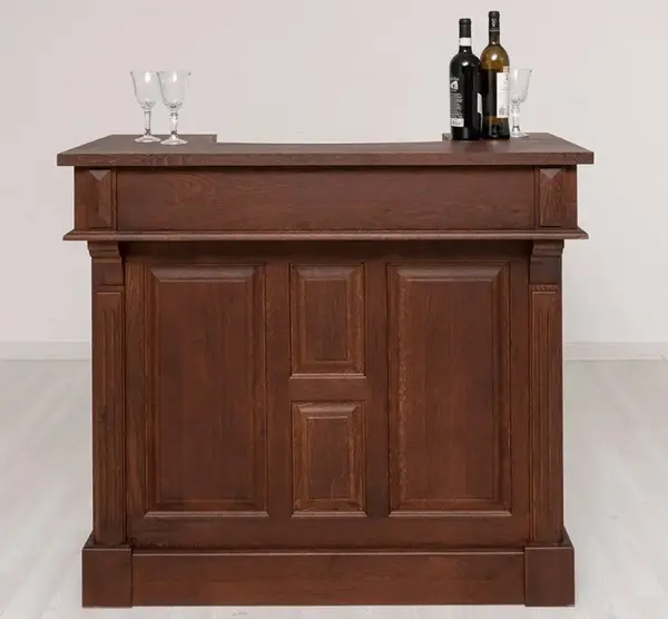 Mic mobilier cafenea 120 stejar, blat stejar - Culoare_P061 - Lacuit cu finisaj Lacuit