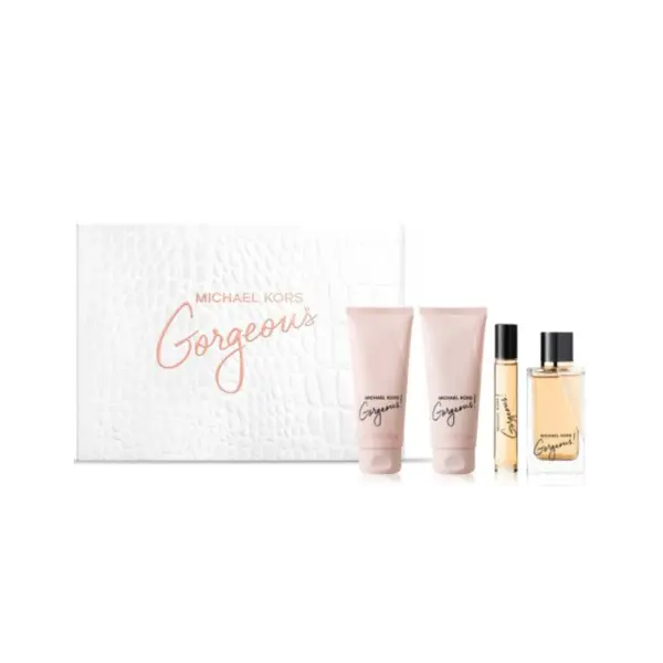 Michael Kors Gorgeous Set cadou pentru femei Volum 100ml EDP + EDP 10 ml + loțiune de corp 100 ml + gel de duș 100 ml