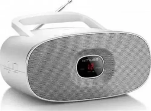 Micro Sistem Audio Portabil Muse MD-202 RDW MSE00066, CD-Player, Radio, AUX-in (Alb)
