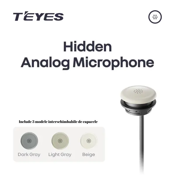 Microfon extern Analogic, pentru plafon Teyes