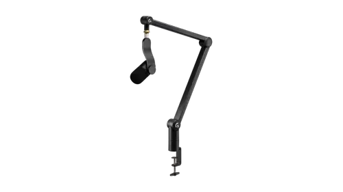 Microfon Gaming Logitech YETICASTER GX, Bundle cu YETI GX si brat Compass boom arm, RGB, LIGHTSYNC, Supercardioid, USB-C la USB-A (Negru)