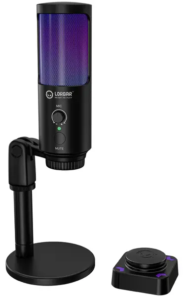 Microfon gaming Lorgar - SMP40, RGB, negru