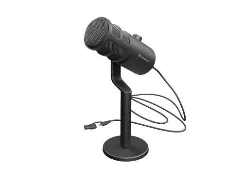 Microfon Genesis Radium 350D, USB-C, Cardioid, Negru