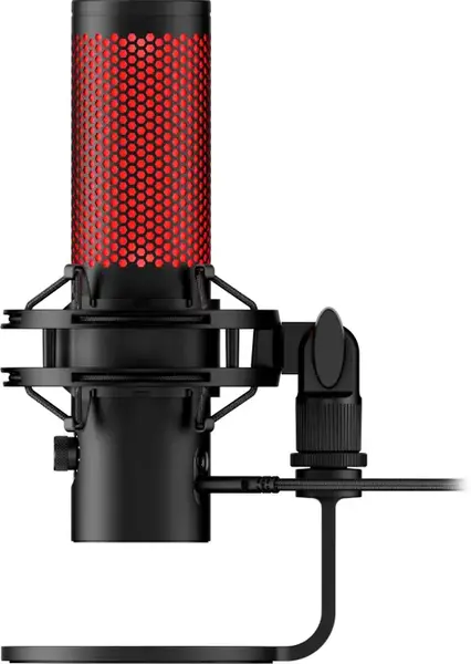 Microfon HP HyperX QuadCast 2, USB Type-C, Sensor Tap-to-Mute, Indicator LED, Shock Mount (Negru)