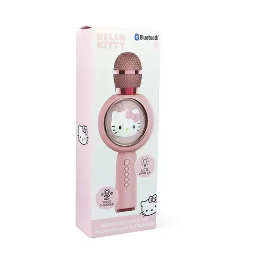 Microfon karaoke OTL Technologies Hello Kitty, Bluetooth (Roz)