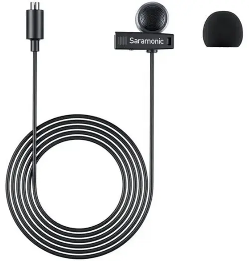 Microfon Lavaliera Saramonic Air, negru, 9.7mm, design rotunjit