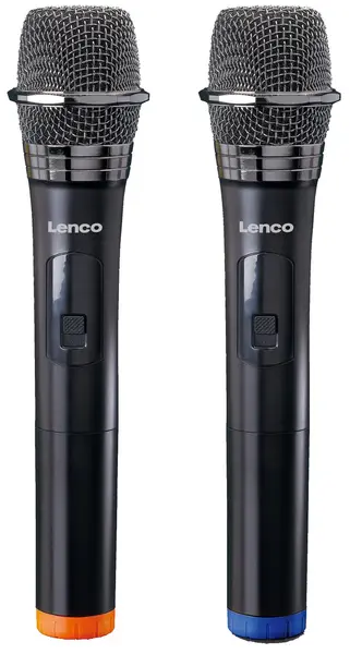 Microfon Lenco - MCW-020BK, wireless, , 2 buc. negru