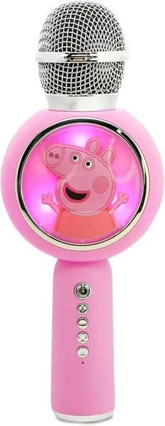 Microfon OTL Technologies - Peppa Pig PopSing LED Light Up, roz