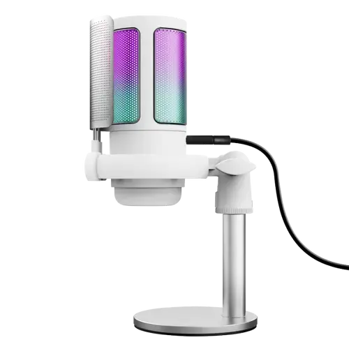 Microfon Trust GXT 238W Auron, RGB LED, Alb
