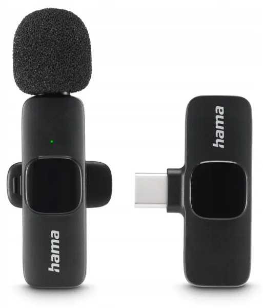 Microfon wireless Hama - Smart Wireless, USB-C, negru