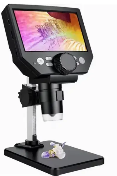 Microscop digital LCD 4.3 inch HD 8MP zoom 1 la 1000X cu 8 LED baterie reincarcabila