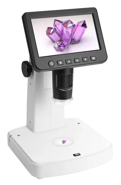 Microscop digital Levenhuk - DTX 700 LCD, alb/negru