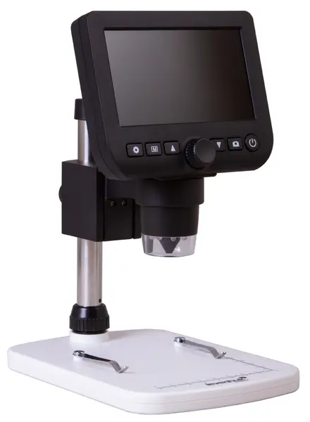 Microscop Levenhuk - DTX 350 LCD, digital, alb/negru