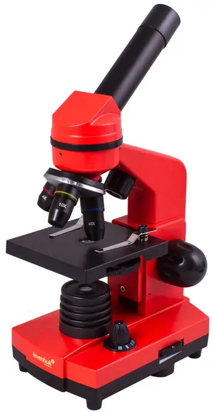 Microscop Levenhuk - Rainbow 2L, rosu