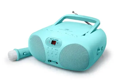 Microsistem Audio Muse MD-203 KP LED, FM (Albastru)