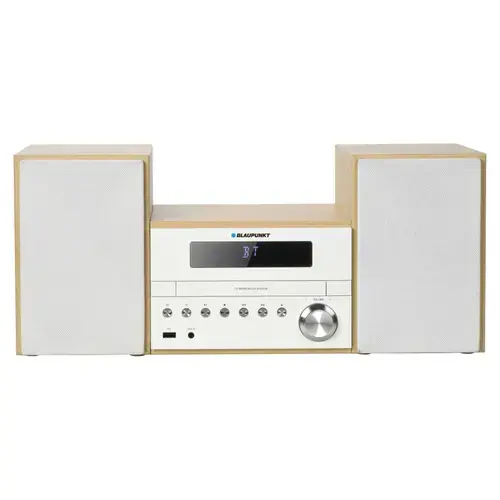 Microsistem Blaupunkt MS45BT, 100W, Bluetooth, CD, MP3, USB, Alb