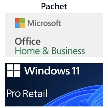 Microsoft Licenta Software Microsoft Windows 11 Pro Retail BOX + Office Home and Business 2024 BOX, 1 PC, Licenta Permanenta