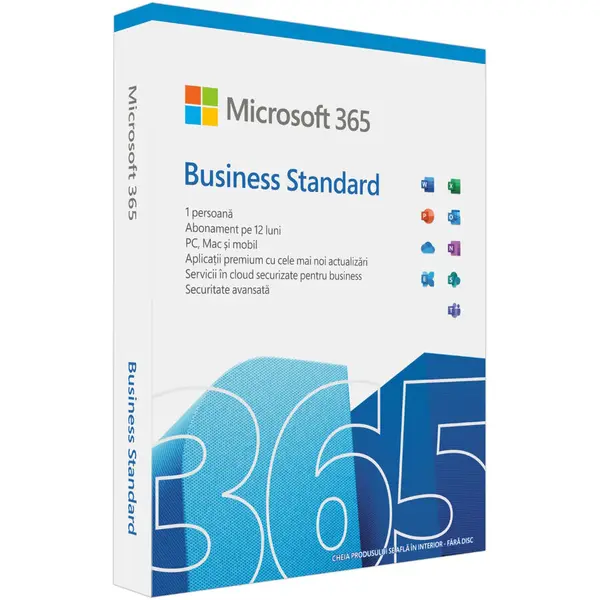 Microsoft Microsoft® M365 Business Standard, Engleza, subscriptie 1 an, 1 utilizator, retail
