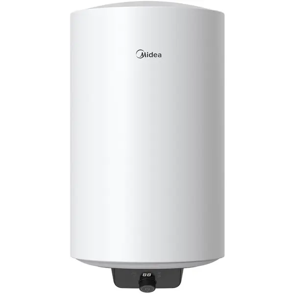 Midea Boiler electric Midea D50-15EFG, seria Lume, model cilindric, 1500 W, volum 50L, control electronic, Supapa de siguranta de reducere a presiunii, protectie supraincalzire, Wifi, Alb
