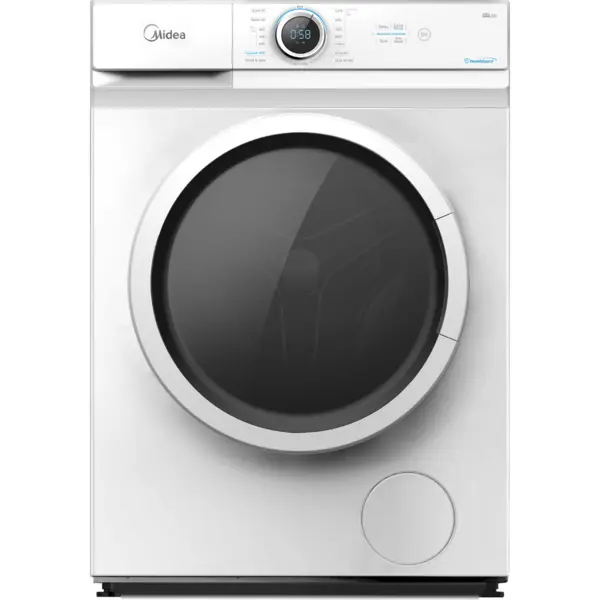 Midea Midea MF100W70/W-HR Washing Machine, D, Front loading, Depth 40 cm, 7 kg, White