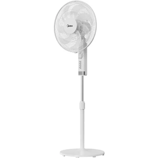 Midea Ventilator de podea Midea FS40-23MT, diametru 40 cm, silentios, 60 dB, 50 W, 3 trepte de viteza, Alb