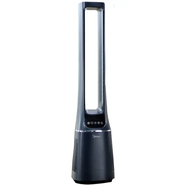 Midea Ventilator turn cu purificare aer Midea AMS150-PBW, Smart WiFi, telecomanda, filtru H13 HEPA, 10 viteze, mod ION, directionare inteligenta a aerului, mod de repaus, afisaj LED