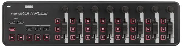 MIDI controler Korg - nanoKONTROL2, negru