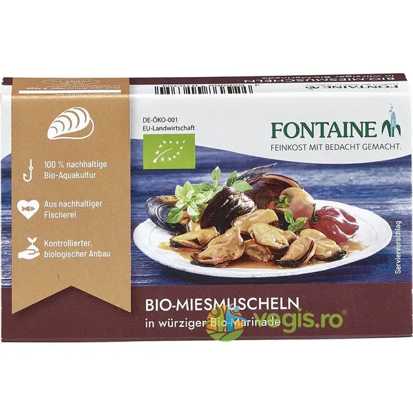 Midii in Sos Picant Ecologice/Bio 120g
