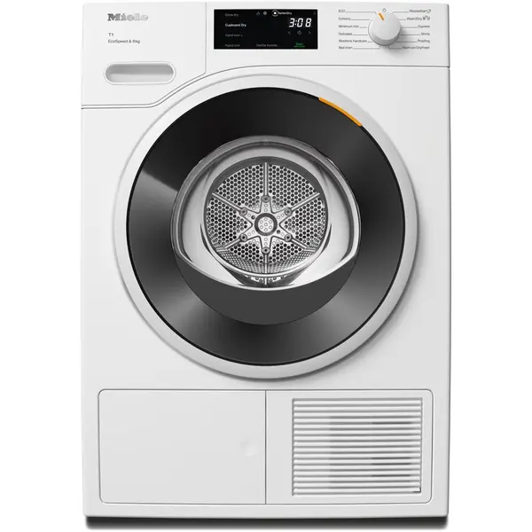 Miele Uscator de rufe cu pompa de caldura Miele TWC 640 WP, 8 kg, Clasa C, DirectSensor, Miele@home, Tehnologie EcoDry FragranceDos, Alb