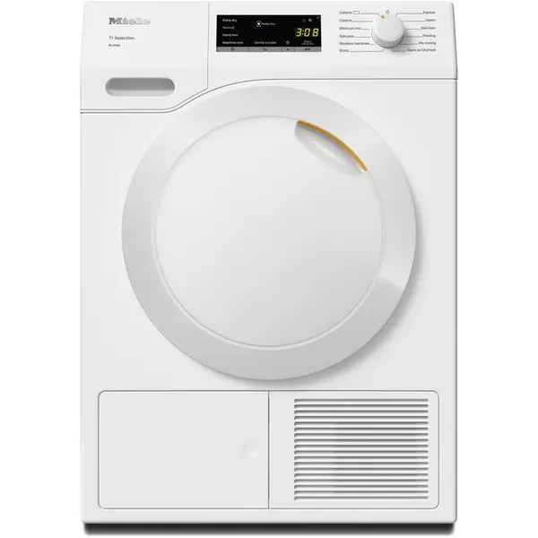 Miele Uscator de rufe Miele TSA 233 WP, Pompa de caldura, 7 kg, 12 programe, Clasa A++, PerfectDry, EasyControl, FragranceDos, Alb