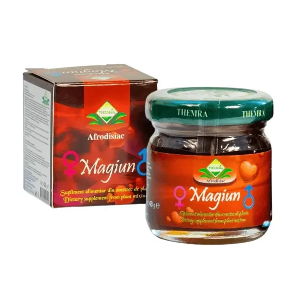 Miere afrodisiaca Themra - Magiun, pentru imbunatatirea potentei si cresterea libidoului, unisex, 43 g