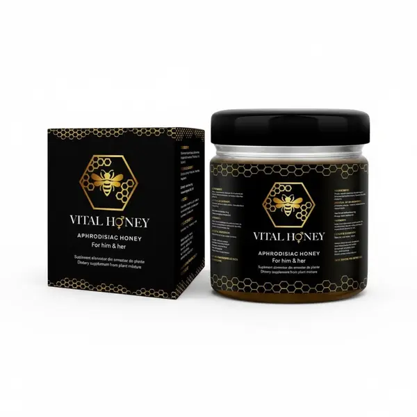 Miere afrodisiaca Vital Honey pentru imbunatatirea potentei si cresterea libidoului, unisex, 240 g