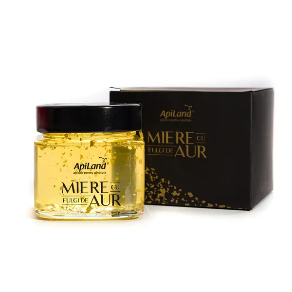 Miere cu fulgi de aur - 300g - Default Title