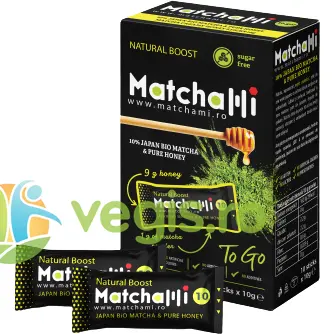 Miere cu Matcha 10% Matchami 10 plicuri x 10g