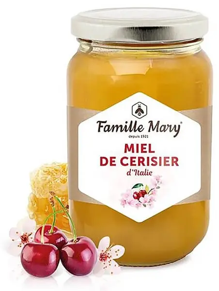 Miere de albine din floare de cireș, 500 g, Famille Mary