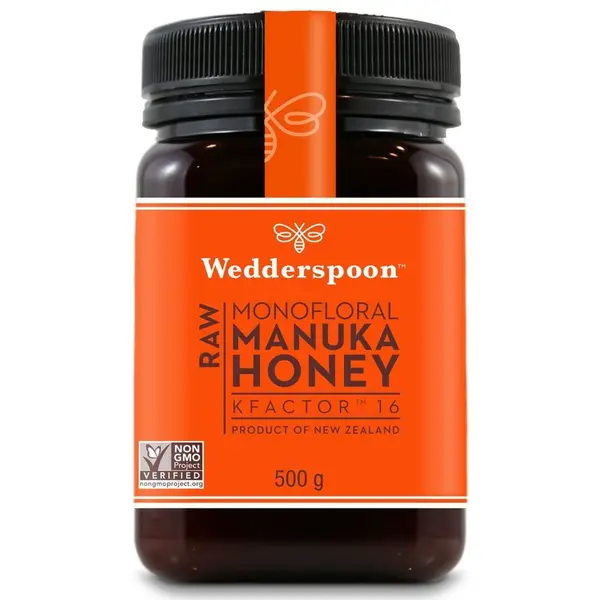Miere de Manuka KFactor 16 RAW, 500g, Wedderspoon