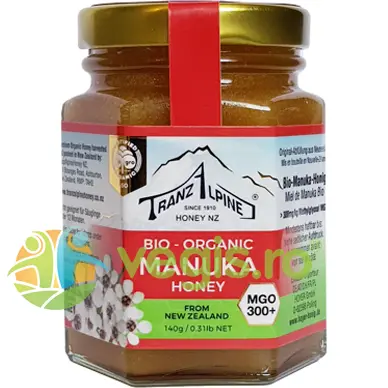 Miere de Manuka MGO 300+ TranzAlpine Ecologica/Bio 140g