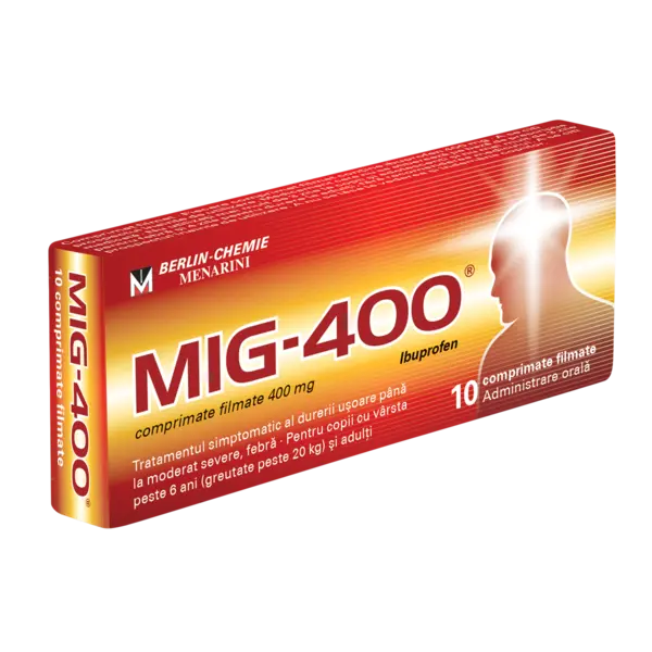 MIG 400, Berlin-Chemie AG | 10 comprimate filmate