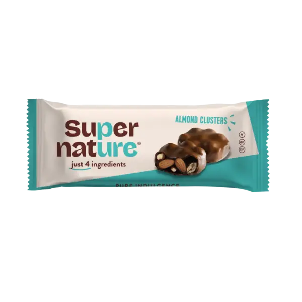 Migdale invelite in ciocolata bio, 34g, Super Nature