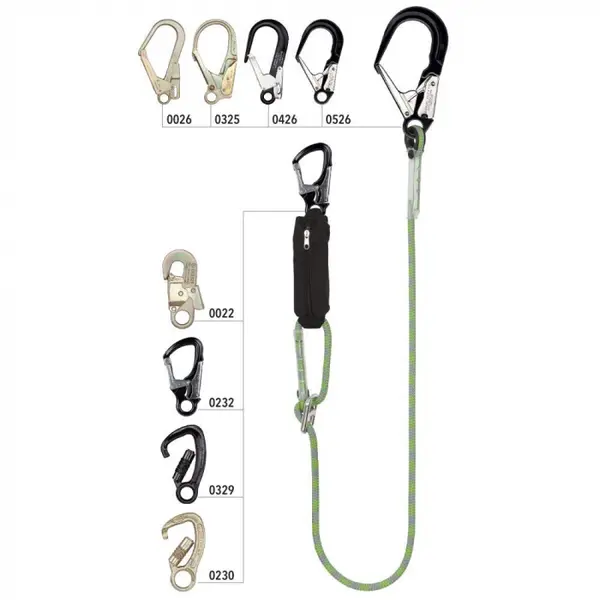 Mijloc de pozitionare alpinism utilitar Vertiqual LIZARD VARIO, culoarea verde, L 1.5 metri, d 12mm 1.5 m, 12 mm, VERDE
