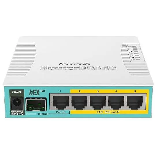 MikroTik Mikrotik RB960PGS hEX PoE router cu fir Alb