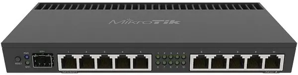 Mikrotik Router - RB4011iGS+RM, Gigabit, Negru
