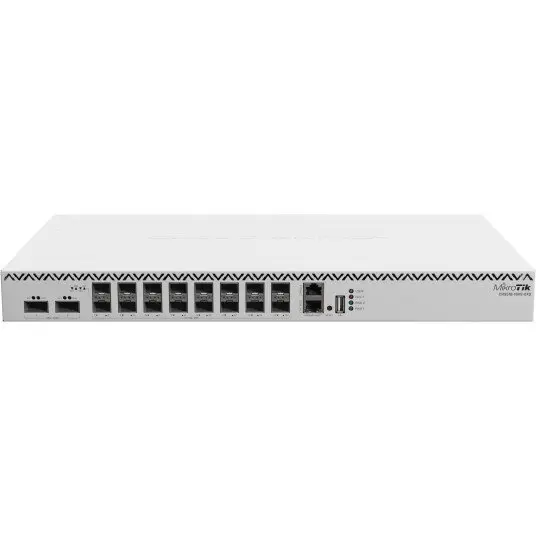 MikroTik Switch Mikrotik, Cloud Router CRS518-16XS-2XQ-RM, 16x porturi SFP28 25Gbps, 2x Port QSFP28 100Gbps, carcasa 1U rackmount, Dual boot, RouterOS sau SwitchOS